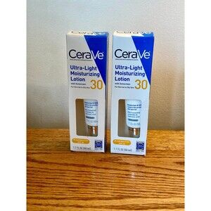 2PK Cerave Ultralight Moisturizing Lotion SPF 30 ~ EXP 8/26+ ~ 1.7oz Normal Skin